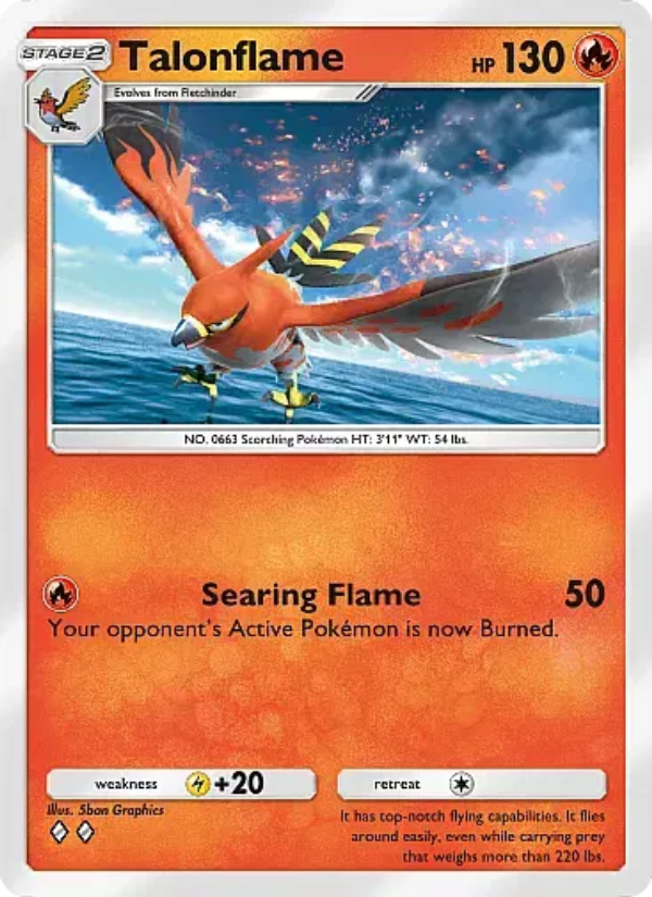 Talonflame 012/105 — Secluded Springs (English Pokémon TCG card)
