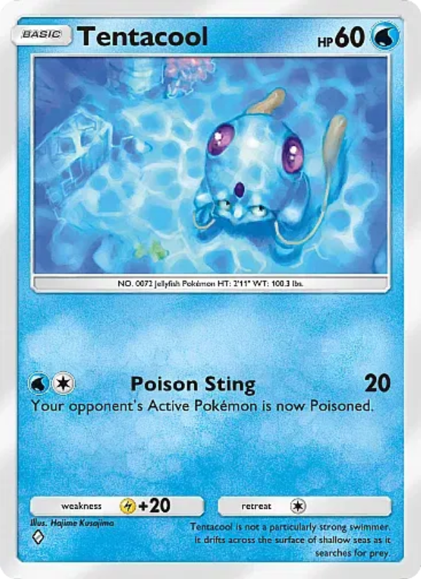 Tentacool 015/105 — Secluded Springs (English Pokémon TCG card)