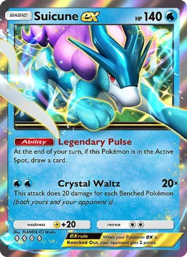 Suicune ex 020/105 — Secluded Springs (English Pokémon TCG card)