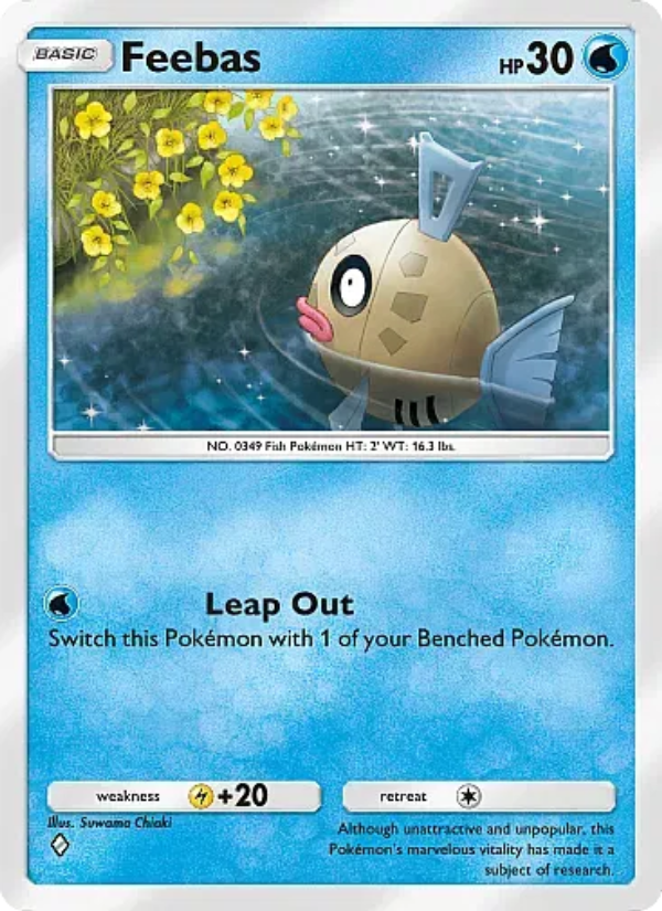 Feebas 021/105 — Secluded Springs (English Pokémon TCG card)