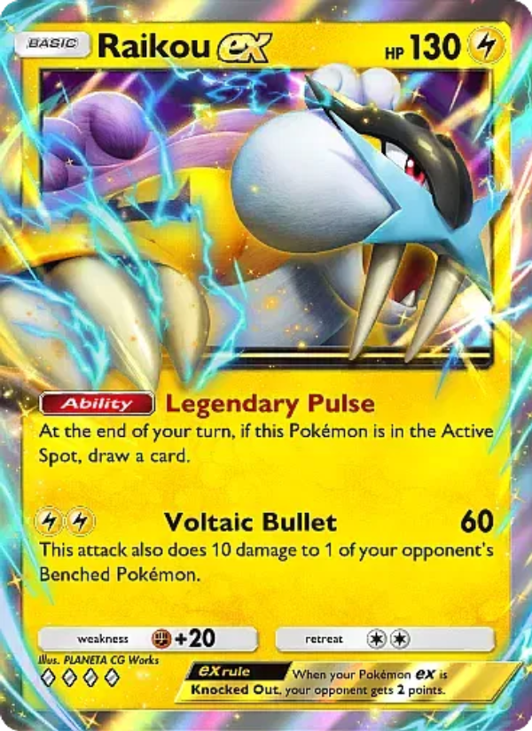 Raikou ex 025/105 — Secluded Springs (English Pokémon TCG card)