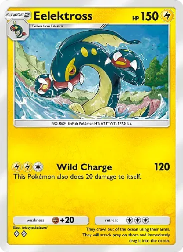 Eelektross 028/105 — Secluded Springs (English Pokémon TCG card)