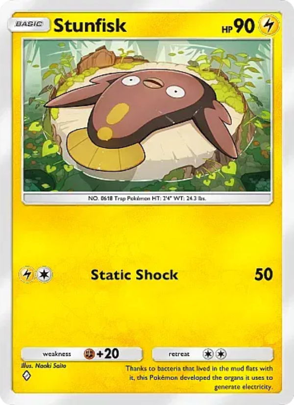 Stunfisk 029/105 — Secluded Springs (English Pokémon TCG card)