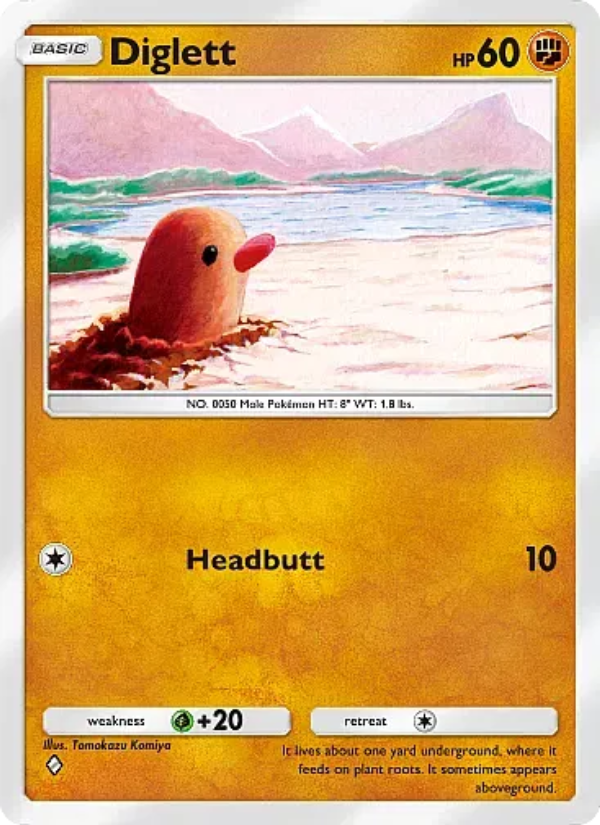 Diglett 040/105 — Secluded Springs (English Pokémon TCG card)