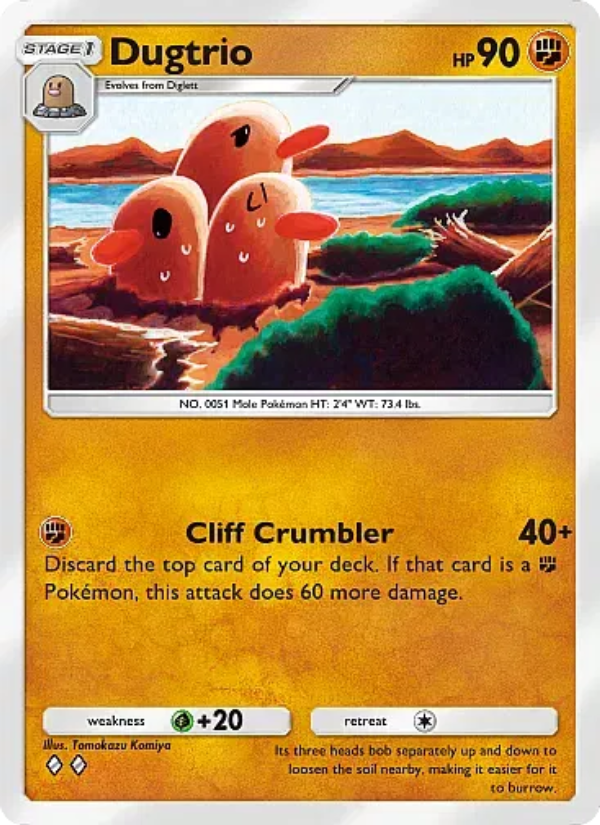 Dugtrio 041/105 — Secluded Springs (English Pokémon TCG card)