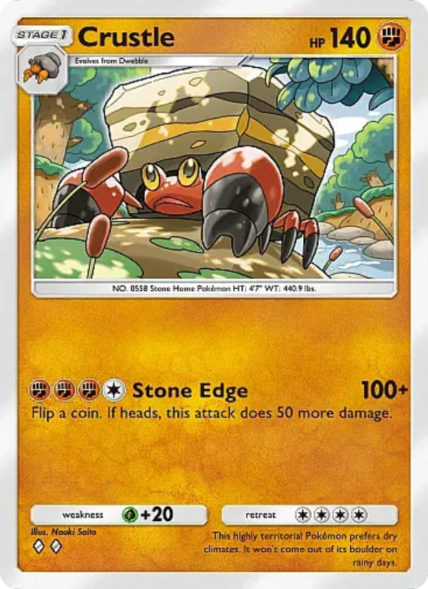 Crustle 047/105 — Secluded Springs (English Pokémon TCG card)