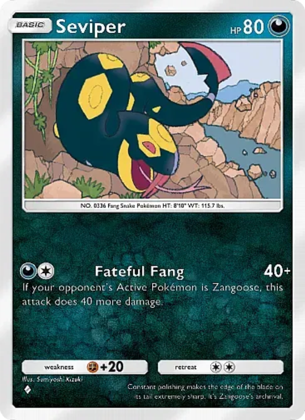 Seviper 048/105 — Secluded Springs (English Pokémon TCG card)