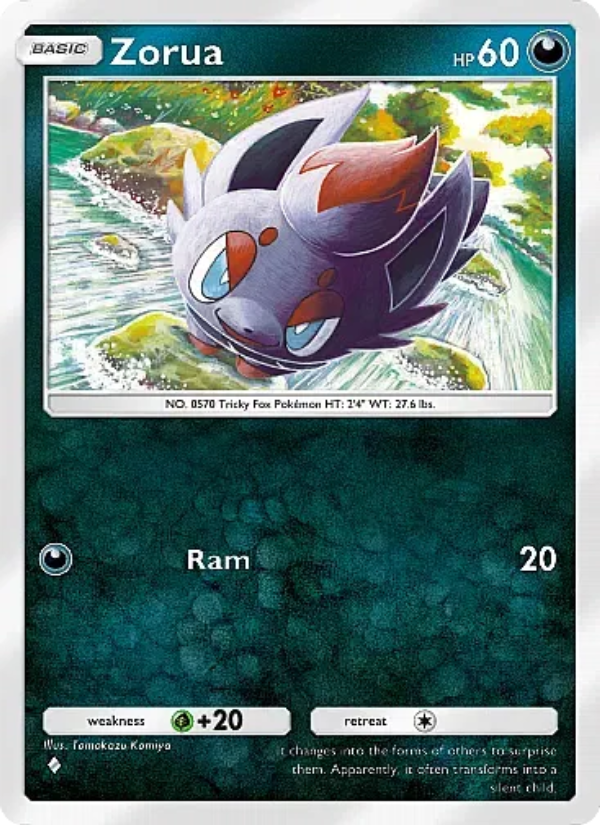 Zorua 049/105 — Secluded Springs (English Pokémon TCG card)