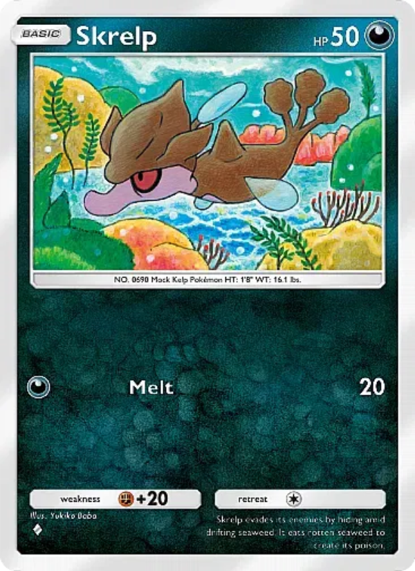 Skrelp 053/105 — Secluded Springs (English Pokémon TCG card)