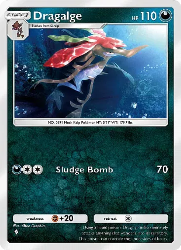 Dragalge 054/105 — Secluded Springs (English Pokémon TCG card)