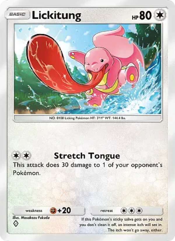 Lickitung 057/105 — Secluded Springs (English Pokémon TCG card)