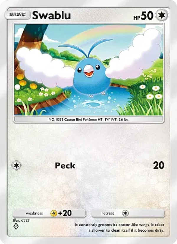 Swablu 064/105 — Secluded Springs (English Pokémon TCG card)