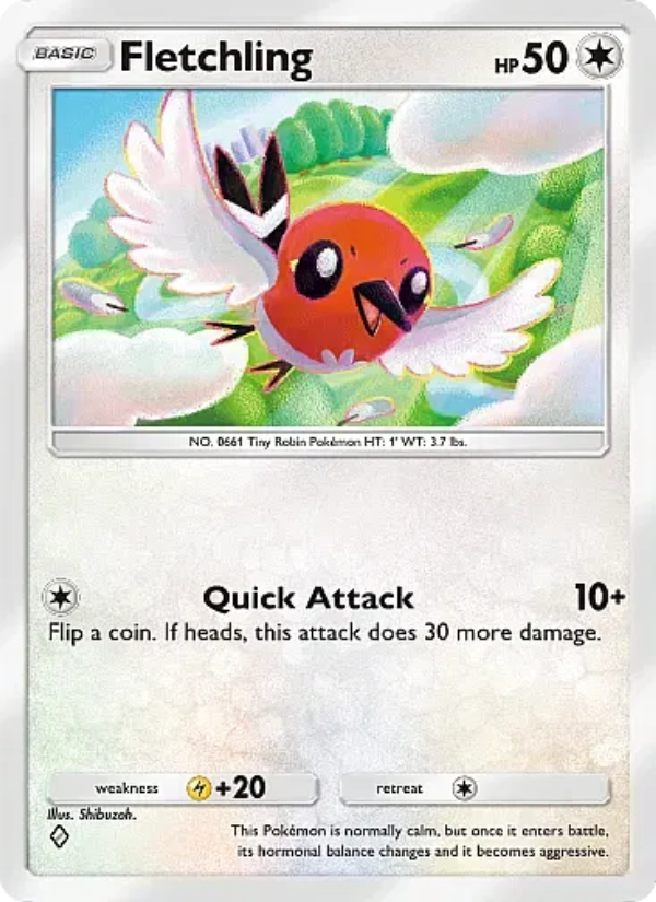 Fletchling 066/105 — Secluded Springs (English Pokémon TCG card)