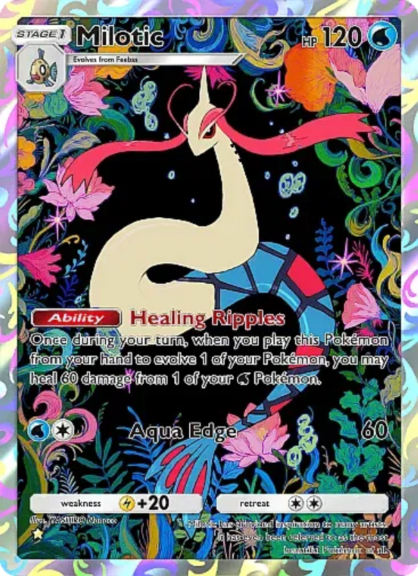 Milotic 072/105 — Secluded Springs (English Pokémon TCG card)