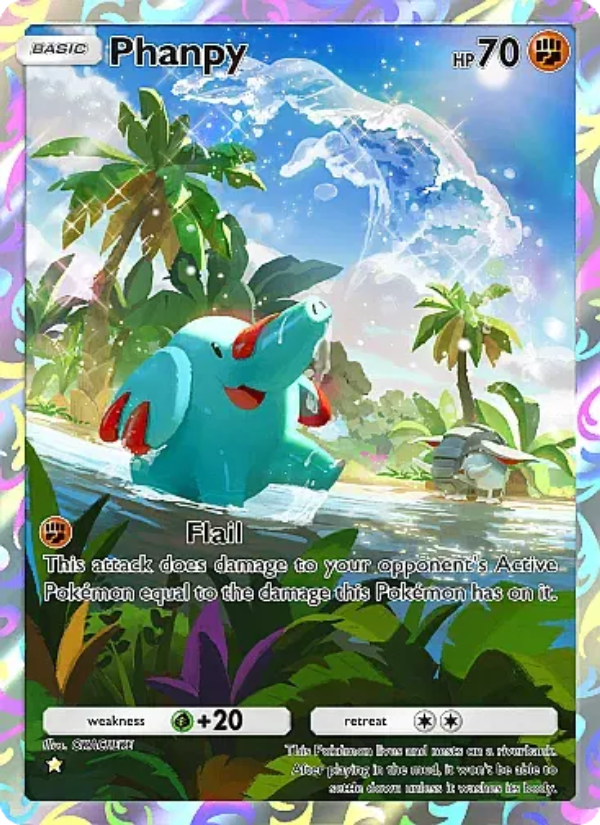 Phanpy 076/105 — Secluded Springs (English Pokémon TCG card)