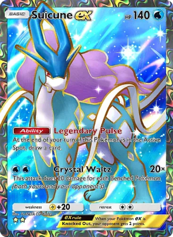 Suicune ex 080/105 — Secluded Springs (English Pokémon TCG card)