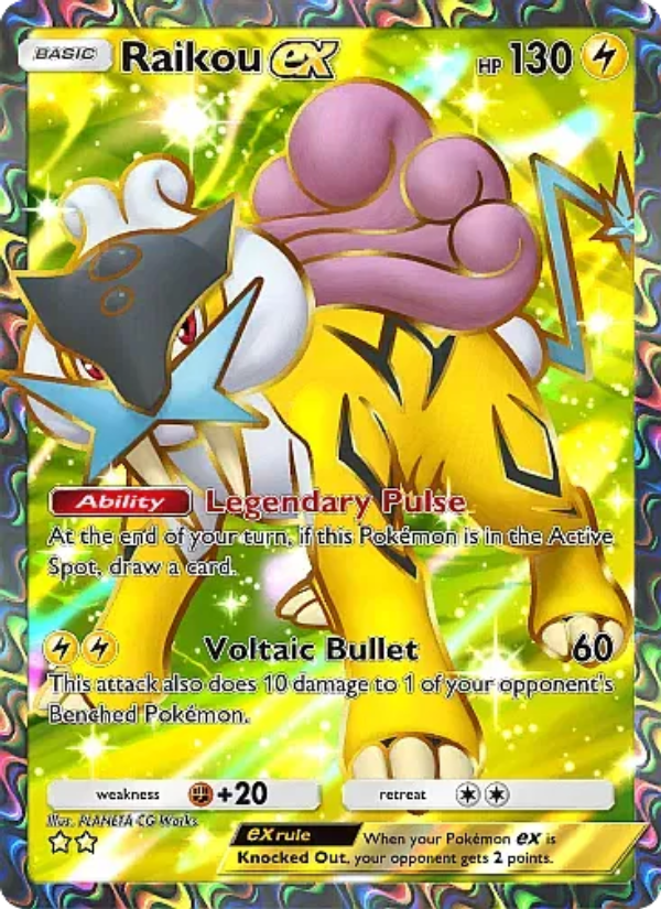 Raikou ex 081/105 — Secluded Springs (English Pokémon TCG card)