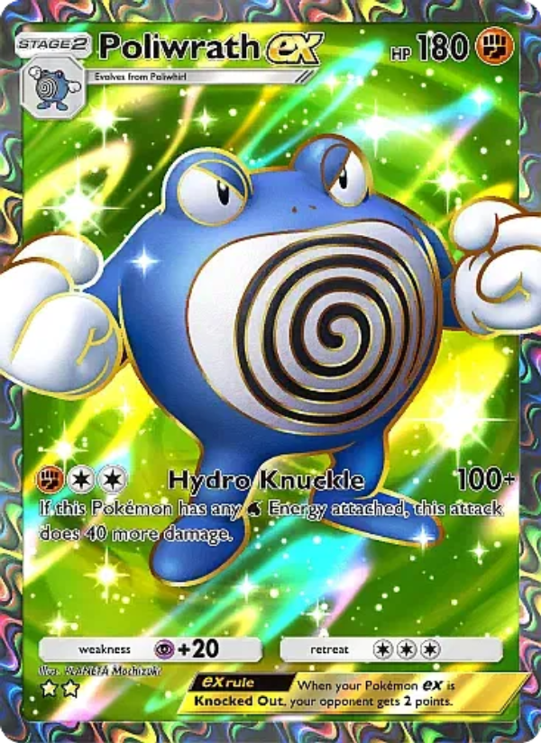 Poliwrath ex 082/105 — Secluded Springs (English Pokémon TCG card)