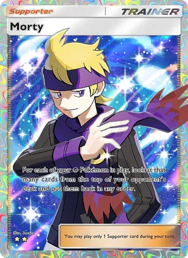 Morty 085/105 — Secluded Springs (English Pokémon TCG card)
