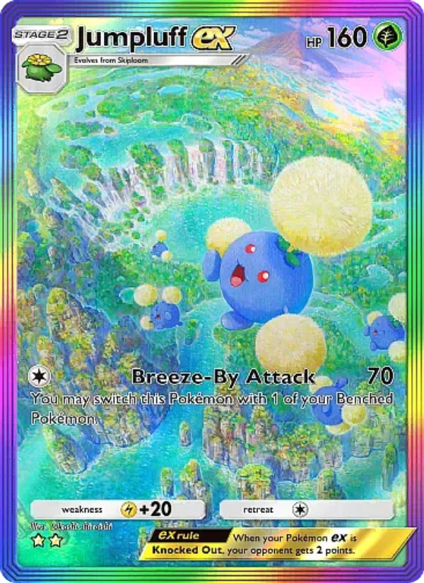Jumpluff ex 086/105 — Secluded Springs (English Pokémon TCG card)