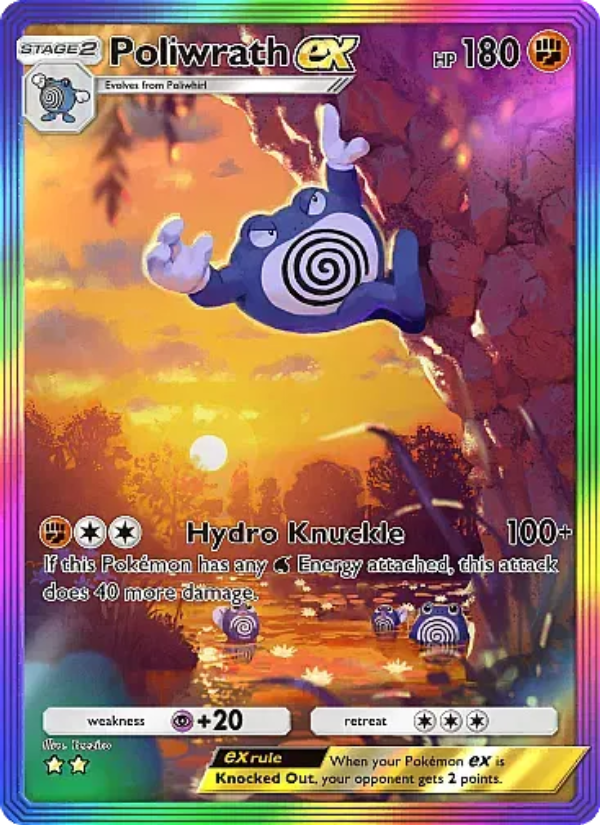 Poliwrath ex 089/105 — Secluded Springs (English Pokémon TCG card)