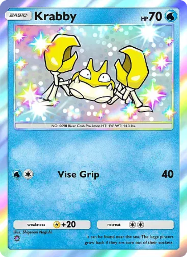 Krabby 095/105 — Secluded Springs (English Pokémon TCG card)
