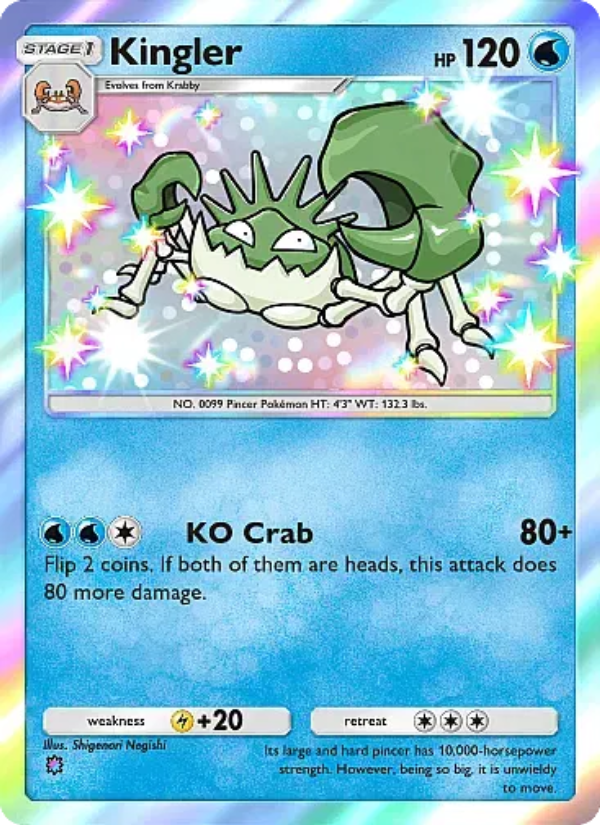Kingler 096/105 — Secluded Springs (English Pokémon TCG card)