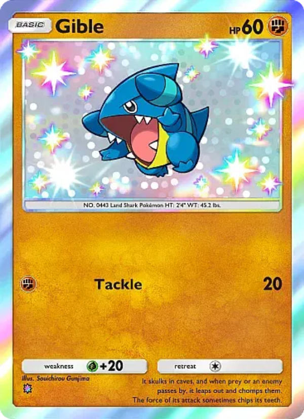 Gible 098/105 — Secluded Springs (English Pokémon TCG card)