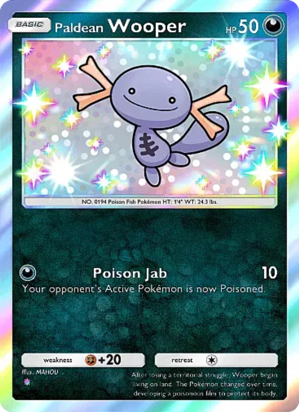 Paldean Wooper 100/105 — Secluded Springs (English Pokémon TCG card)