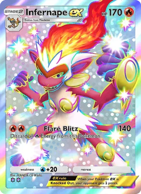 Infernape ex 101/105 — Secluded Springs (English Pokémon TCG card)