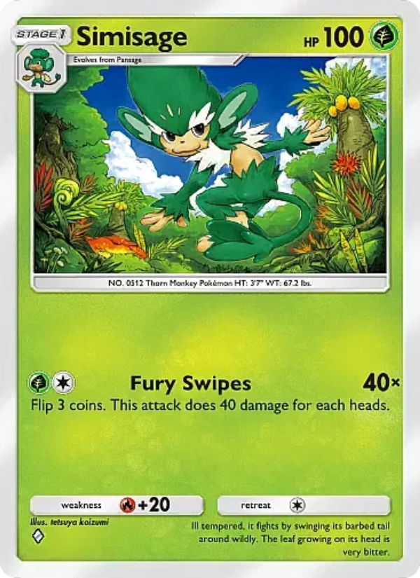 Simisage 014/331 — Mega Rising (English Pokémon TCG card)