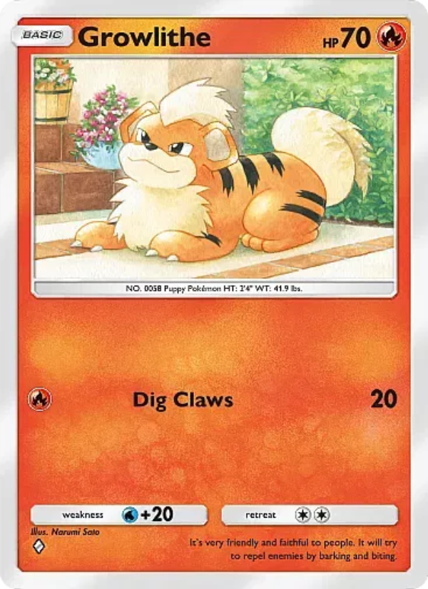 Growlithe 028/331 — Mega Rising (English Pokémon TCG card)