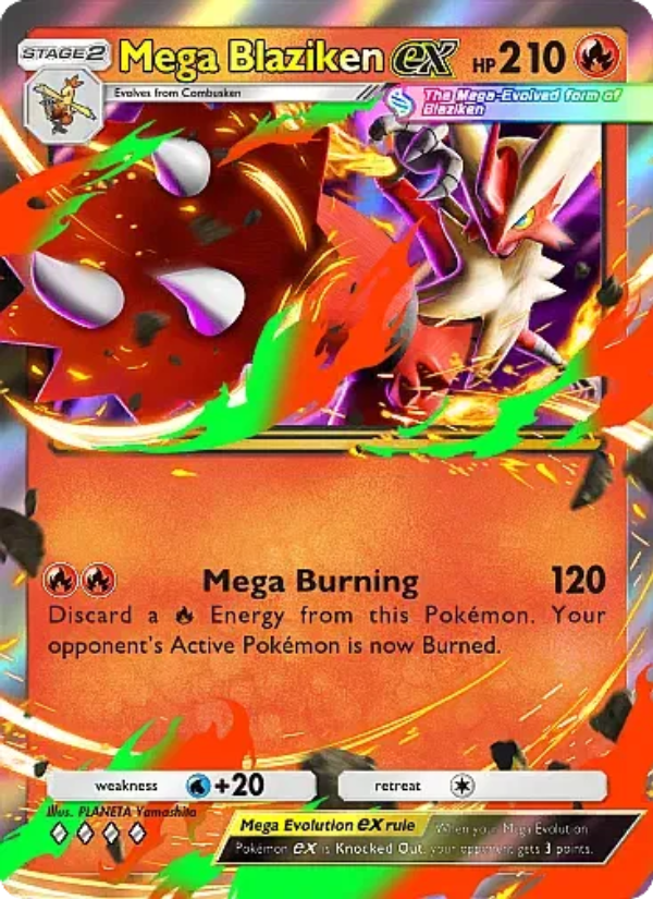 Mega Blaziken ex 036/331 — Mega Rising (English Pokémon TCG card)