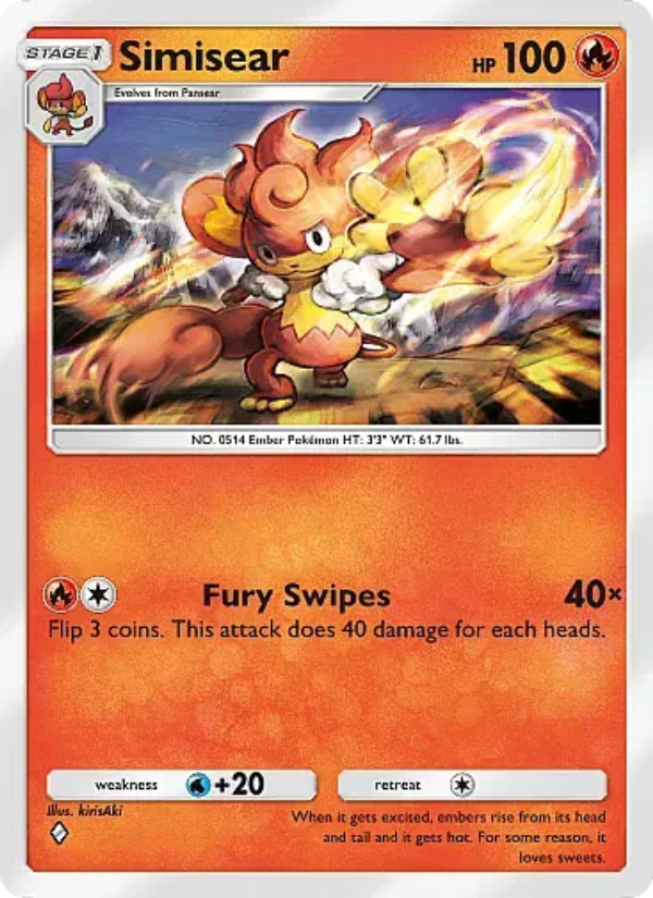 Simisear 038/331 — Mega Rising (English Pokémon TCG card)
