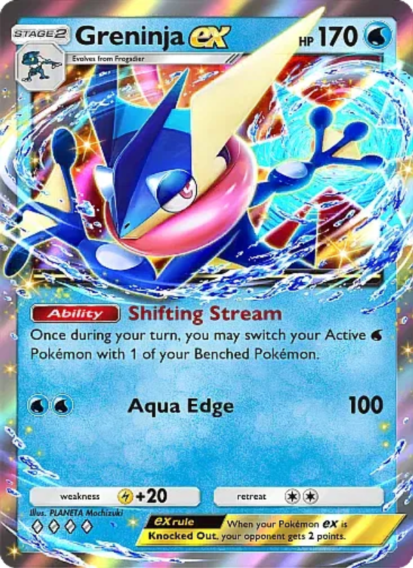 Greninja ex 073/331 — Mega Rising (English Pokémon TCG card)