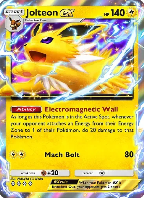 Jolteon ex 081/331 — Mega Rising (English Pokémon TCG card)