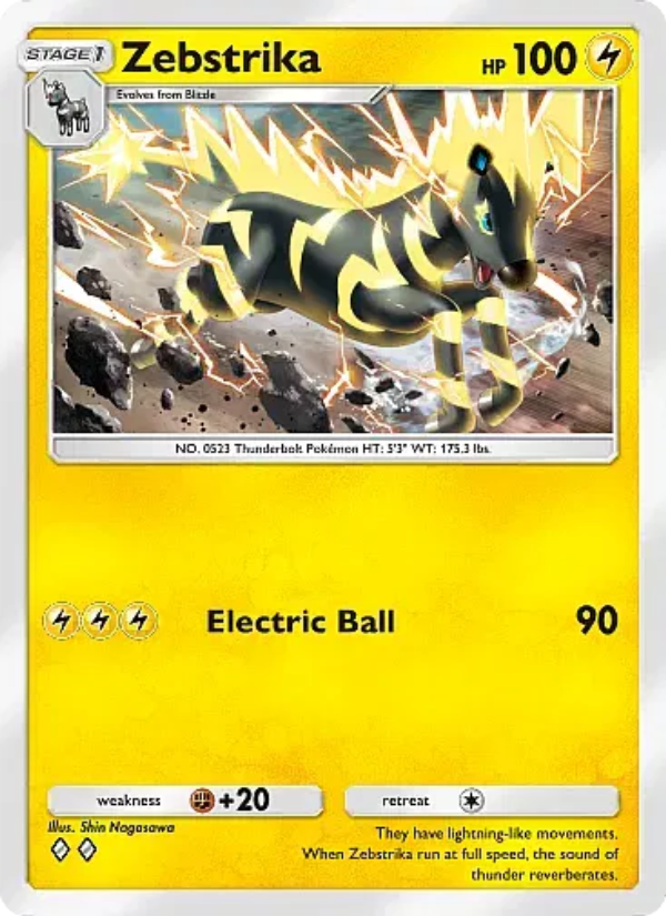 Zebstrika 091/331 — Mega Rising (English Pokémon TCG card)