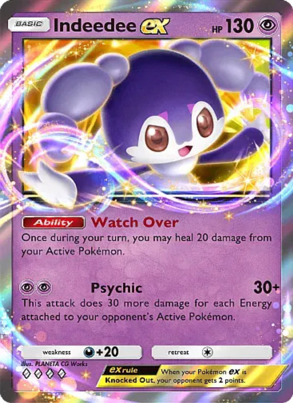 Indeedee ex 121/331 — Mega Rising (English Pokémon TCG card)