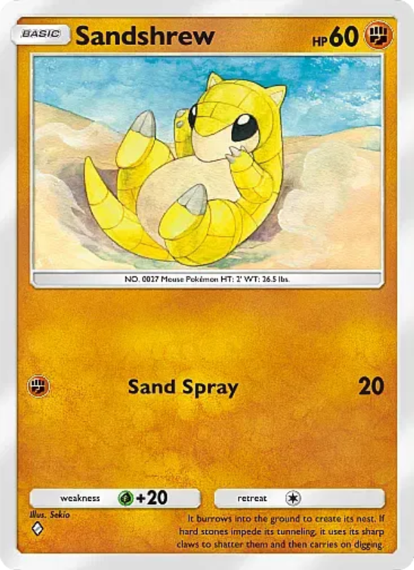 Sandshrew 122/331 — Mega Rising (English Pokémon TCG card)