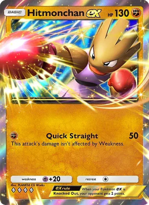 Hitmonchan ex 124/331 — Mega Rising (English Pokémon TCG card)