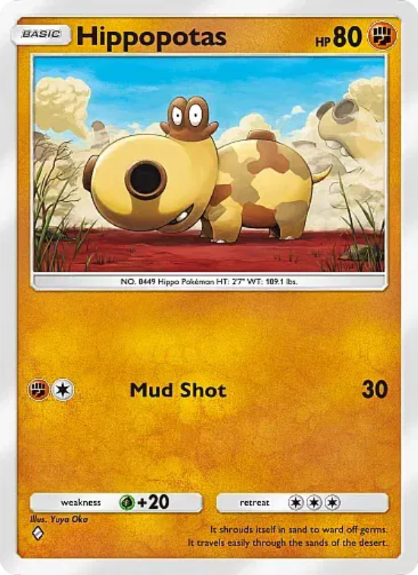Hippopotas 128/331 — Mega Rising (English Pokémon TCG card)