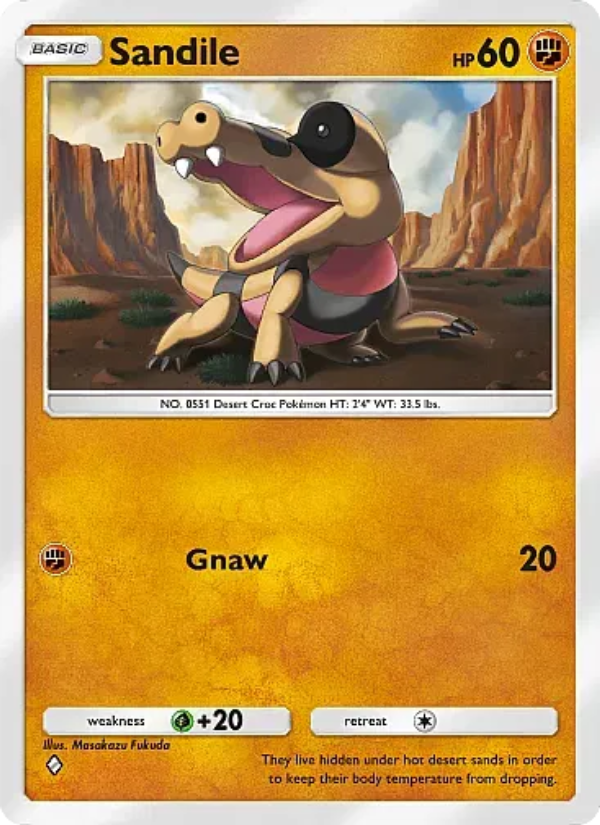 Sandile 130/331 — Mega Rising (English Pokémon TCG card)