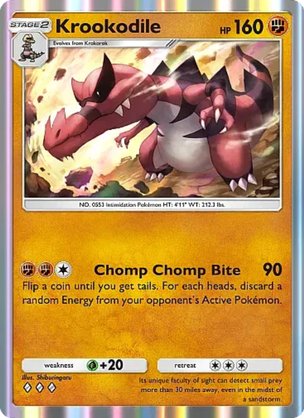 Krookodile 132/331 — Mega Rising (English Pokémon TCG card)