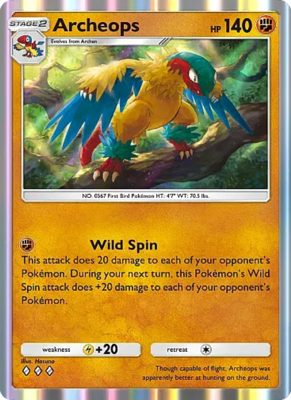 Archeops 134/331 — Mega Rising (English Pokémon TCG card)