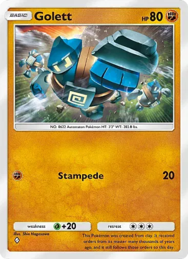 Golett 135/331 — Mega Rising (English Pokémon TCG card)