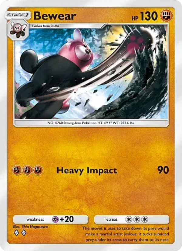 Bewear 142/331 — Mega Rising (English Pokémon TCG card)