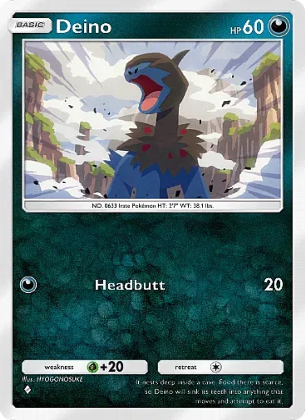 Deino 155/331 — Mega Rising (English Pokémon TCG card)