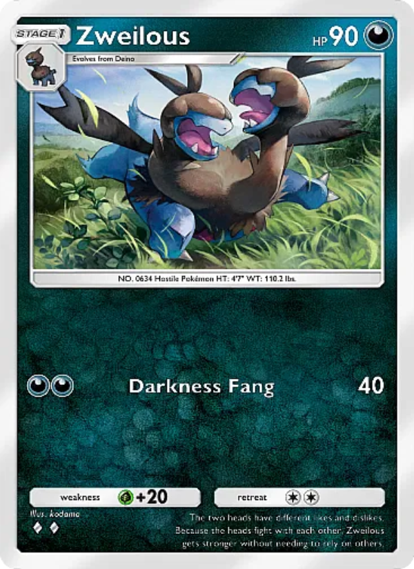 Zweilous 156/331 — Mega Rising (English Pokémon TCG card)