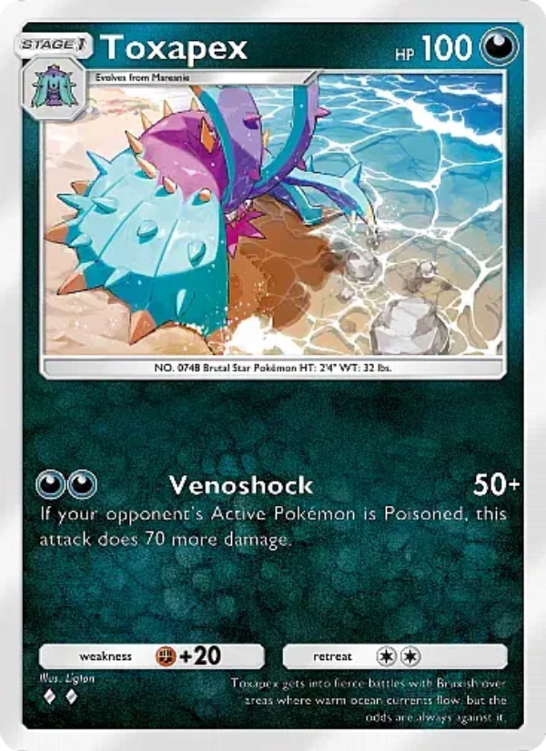 Toxapex 162/331 — Mega Rising (English Pokémon TCG card)