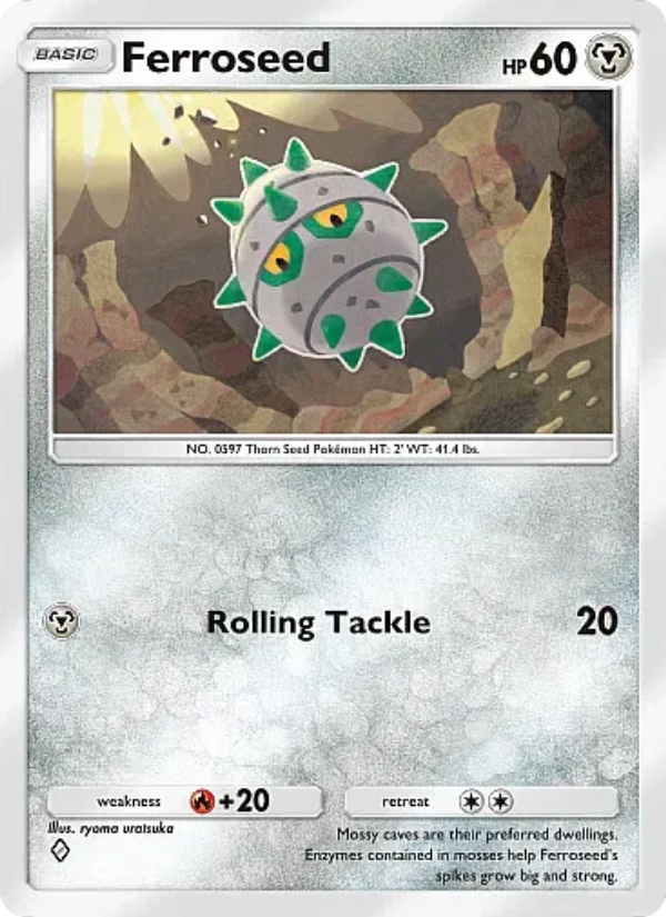 Ferroseed 166/331 — Mega Rising (English Pokémon TCG card)